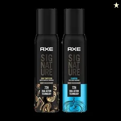 AXE SIGNATURE SIGNATURE Dark Temptation and Champion Deodorant No...mo