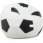 SATTVA XXXL Football Bean Bag Filled with Beans | Faux Leather Bean Ba