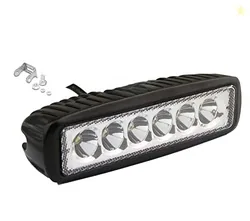 Kozdiko 6 LED Fog Light/Work Light Bar Spot Beam Light White Light Set