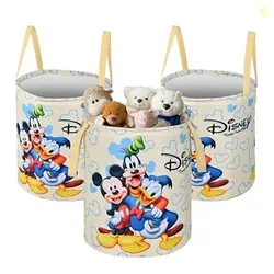 Urbane Home Pack of 3 Foldable 45L Toys Organizer for Kids Room - Soft