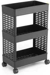 ELIGHTWAY MART Cutlery Kitchen Rack Plastic 3 layer Plastic Plast...more