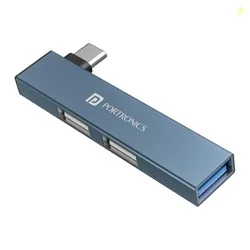 Portronics Mport Mino C USB Dock High Speed 3-Port USB 2.0 Aluminium A