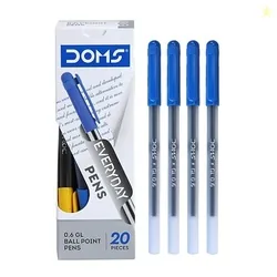 Doms DF 0.6 GL Ball Point Pens Box Pack | Lightweight & Sleek Body | C