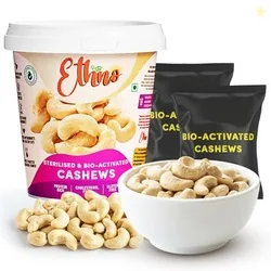 Ethno Bio-Activated Jumbo Cashews (7-Pack) - Premium Roasted & Sterili
