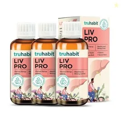Truhabit Livpro Liver & Digestive Wellness Supplement 100ml | Herbal L