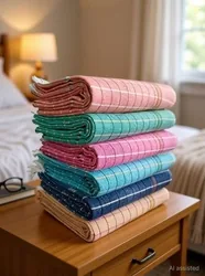 G Fabrics Cotton 500 GSM Bath Towel Set (Pack of 5)