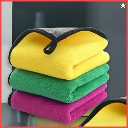 wolpin Microfiber Cleaning Cloths 3 Pcs (20 x 30 cms) Multi-Colour | H
