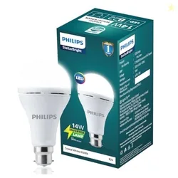 PHILIPS 14W Emergency LED Bulb | Stellar Bright B22 Inverter LED Bulb for Power Cuts | Crystal White Pack of 1