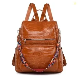 ProArch Anti-Theft Croco Backpack & Purse for Women | Shoulder Bag for