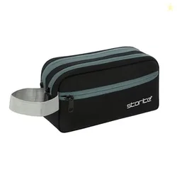 Storite Polyester Multi-Pocket Toiletry Bag for Men & Women Travel, Gr