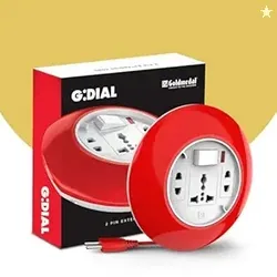 Goldmedal G-Dial 2 Pin Plug 5-Meter Extension Cord | Universal Socket