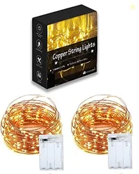 Homesake 50 LED Fairy Lights for Room Decoration Battery Operated Stri