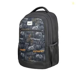 Arashi Black 35L School Backpack|4 Compartments, 1 Front Pocket & water Bottle Holders|Laptop Sleeve|Ergonomic, Lightweight & Durable Design|Ideal for