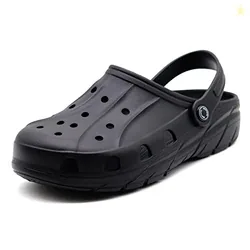 Red Tape Men Buckle Clogs