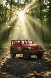 HOMOZE Pull Back Thar Rock Jeep Toy Car for Kids | Metal Body SUV with