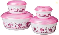 Aristo Supreme Plastic Storage Container Set Of 4 Color May Vary (Capa