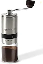 Amazon Basics Manual Coffee Grinder with Ceramic Burr & 6 Adjustable G