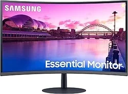 Samsung 27-Inch(68.6cm) FHD 1000R Curved LCD Monitor, VA, 75 Hz, Bezel Less Design, AMD Freesync, Speakers, DP, HDMI, Audio-in Port (LS27C390EAWXXL, B