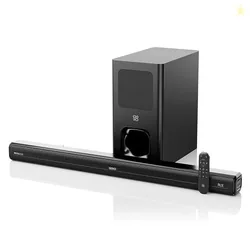 GOVO GoSurround 800 Dolby Digital | 180W Sound bar 2.1 Channel Home Theatre, Mega subwoofer, HDMI, Opt, AUX, USB & Bluetooth, 3 Equalizer Modes, Stylish Remote & LED Display (Black)