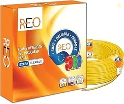 by Havells | 1.0 sqmm Copper Wire (90 meter -Yellow)| Class 5 Conductor (99.95% copper)|Flame Retardant - Extra Flexible PVC Insulated Cable Ideal for