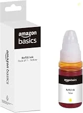 Amazon Basics GI 790 Ink Refill for Canon PIXMA G1000, G1010, G1100, G2000, G2002, G2010, G2012, G2100, G3000, G3010, G3012, G3100, G4000, G4010 Yello