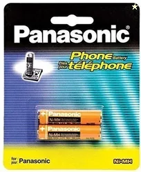 Panasonic Rechargeable Ni-MH AAA For Cordless Phone And Toys Battery Pack of 2
