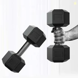 AMAN FIT PVC Set 3KG X 2 PCS, 1 Pair , Hex , Home Gym Fixed Weigh...more
