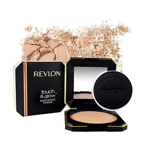 REVLON Touch And Glow Moisturising Compact For Women, All Skin Powder - Natural Matte (12g)