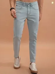 HIGHLANDER Men Tapered Fit Mid Rise Blue Jeans