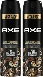 AXE Dark Temptation Long Lasting For Men (Pack of 2) Body Spray  -  For Men 430 ml, Pack of 2