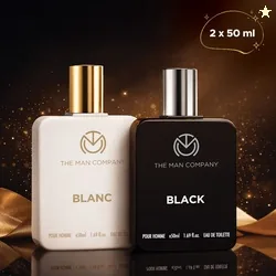 THE MAN COMPANY Blanc EDT (50ml) & Black EDT (50ml) Long Lasting ...more