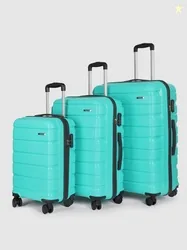 Teakwood Leathers India Set of 3 360-Degree Rotation Hard Sided Trolley Bag-191L