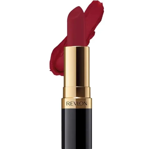 REVLON Super Lustrous Matte Lipstick, 80% Conditioning Ingredients, intance color, Waterproof, Long-Lasting, 100% Vegan Lipstick, It Is Royal (033), 4.25 gm