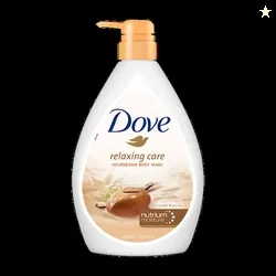 DOVE Relaxing Shea Butter Body Wash with Vanilla for Soft Skin, Soothing Scent (1000 ml)