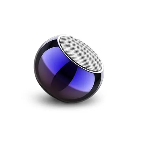 JBL Compatible Ultra Mini Wireless Bluetooth Speaker with Heavy Metal Electroplated Round Speaker | Wireless Power Button Controlled, Long Battery Backup & Fast Quick Charge (Pack of 1, Multicolor)