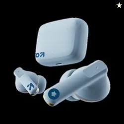 GoboultGOBOULT Z60 with 60Hr Battery, 4 Mic ENC, 50ms Ultra Low Latency, 5.3v Bluetooth Headset (Powder Blue, True Wireless)