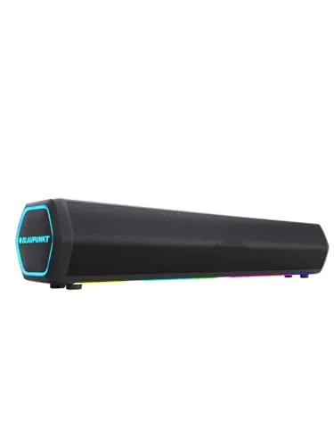 Blaupunkt Newly Launched SBA20 Pro 25W Bluetooth Soundbar with 2000mAh Battery I RGB Lights I Honeycomb Design I AUX, Bluetooth, USB & TWS I BT Speaker for TV, Mobile, PC, Laptops