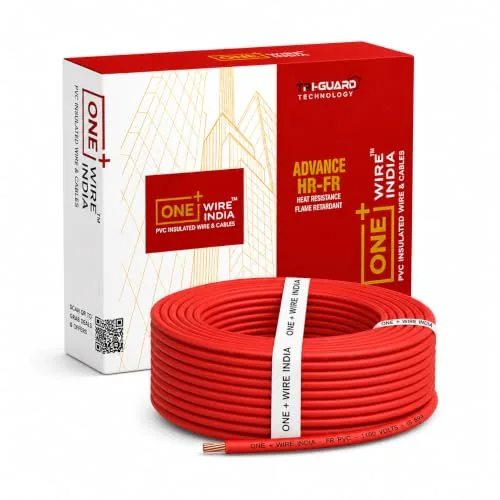ONE+WIRE INDIA 1.5 SQMM Red 90M House Wiring Cable Copper Wire