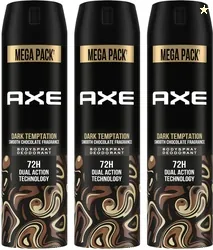 AXE Dark_Temptation Deodorant Spray  -  For Men (645 ml, Pack of 3)