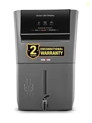 Kenstar Pureza 8 L RO + UV + UF + Copper + Alkaline + Minerals Water Purifier Needs no service for 2 years (Grey)