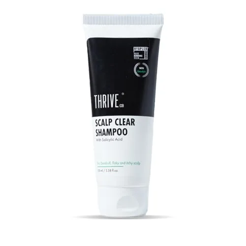 ThriveCo Scalp Clear Shampoo for Dandruff Control | Daily Use Shampoo With Zenscalpin™, Hyaplex™, Salicylic Acid | For Dandruff, Flaky & Itchy Scalp | For Men & Women 100 ml