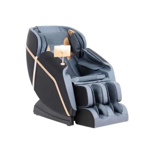 RoboTouch EcoLite Massage Chair | Full Body Shiatsu Massage | Zero Gravity Recliner | Airbag Compression Massage | 6 Auto Programs | Stress Relief & Muscle Relaxation | Home & Office (Black+Grey)