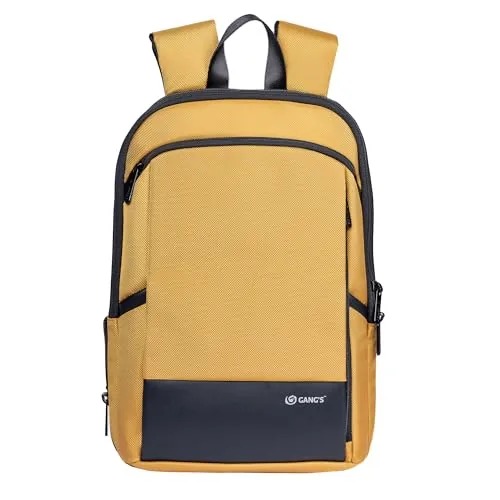 Gang's Laptop Bag | 19L | Backpack Bag, Backpack Bags for Women, Laptop Bag 15.6 inch, Backpack, Backpack for Men, Laptop Bags for Women Office Use, Laptop Bags (Sweet Green) (Goldy)