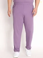 CHKOKKO Plus Men Solid Casual Track Pant