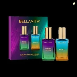 BELLAVITA NARCO Perfume & NIGHT FEVER Perfume combo|2X20ML|With Citrusy & Woody Notes| Eau de Parfum  -  40 ml (For Men & Women)