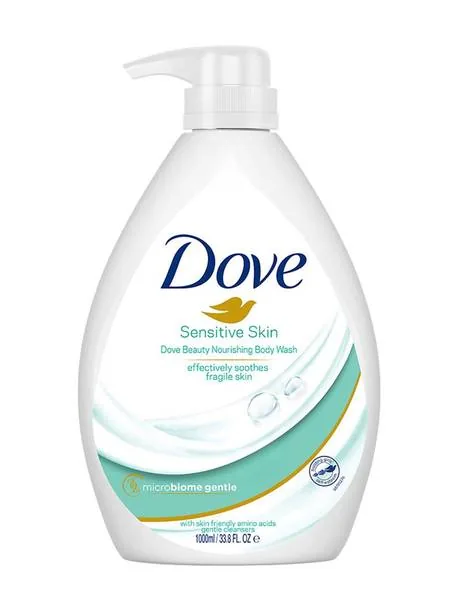 DOVE Nourishing Body Wash for Sensitive Skin, 24Hrs Moisture Lock 1000 ml
