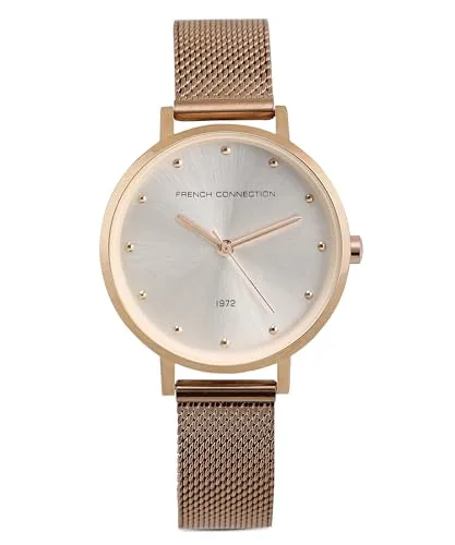 French Connection Hazel Silver Round Analog Watch for Women - FCN00080G