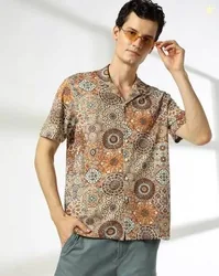 DNMX Men Floral Print Regular Fit Shirt