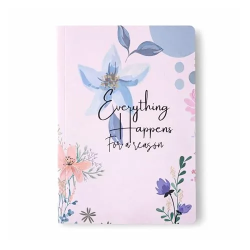 CRAFTOPIX Motivational Floral A5 Notebook Diary | 192 pages Softbound
