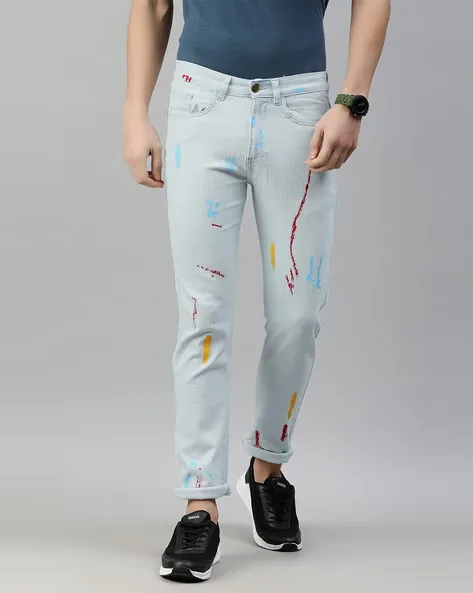 URBANO FASHION Men Printed Slim Fit Jeans